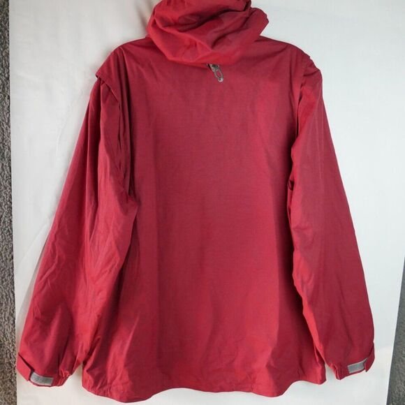Eddie Bauer WeatherEdge Women’s Size L Coat Fleece Lining Red Removable Hood - Picture 12 of 16